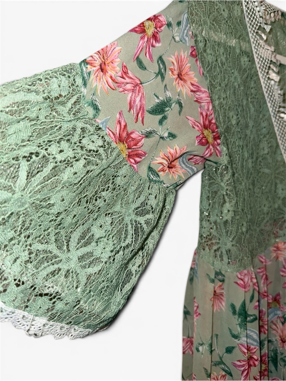 POL lace-trimmed floral duster - Picture 6 of 6